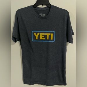 EUC YETI PREMIUM LOGO BADGE SHORT SLEEVE T-SHIRT Size Medium